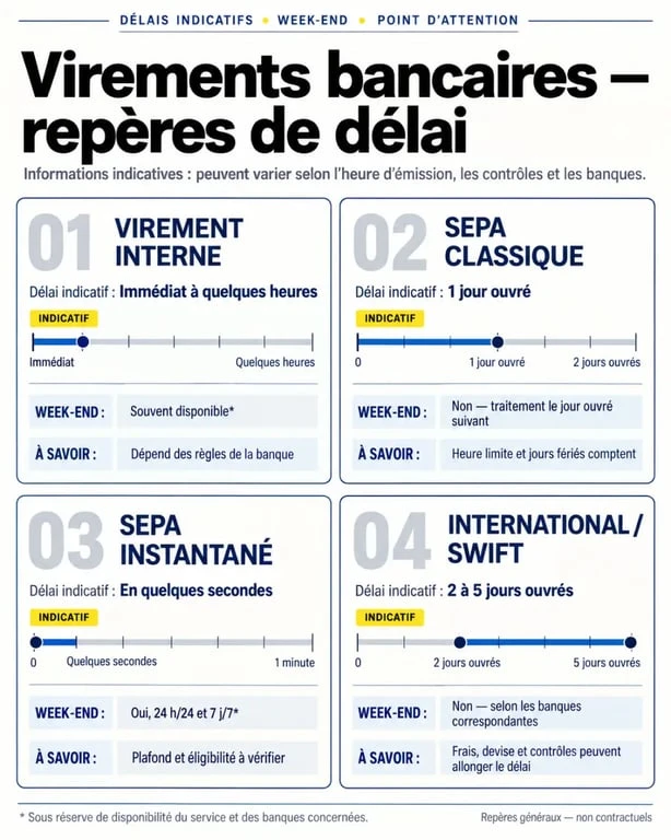 Virement bancaire La Poste : comparaison des types de virements et de leurs délais