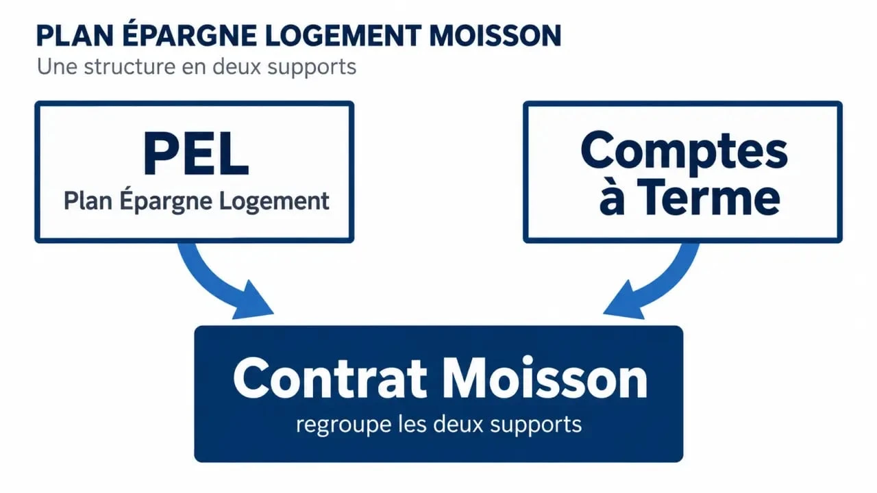 Plan Épargne Logement Moisson Banque Populaire associant PEL et Comptes à Terme